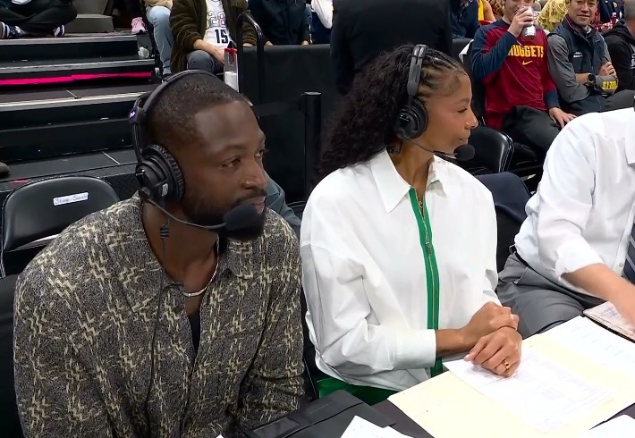 乐鱼体育-解说员上号！韦德今日与凯文·哈兰一同现场解说掘金VS森林狼G1